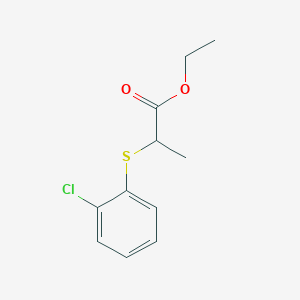 molecular formula C11H13ClO2S B2779672 Ethyl 2-(2-chlorophenyl)sulfanylpropanoate CAS No. 1249910-63-1