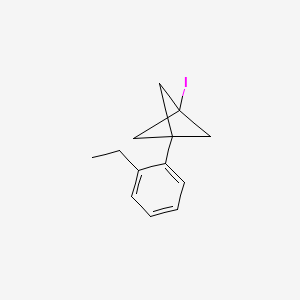 molecular formula C13H15I B2779681 1-(2-Ethylphenyl)-3-iodobicyclo[1.1.1]pentane CAS No. 2287318-69-6