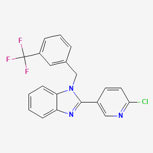 2-(6-chloro-3-pyridinyl)-1-[3-(trifluoromethyl)benzyl]-1H-1,3-benzimidazole