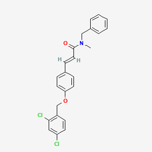 (E)-N-benzyl-3-{4-[(2,4-dichlorobenzyl)oxy]phenyl}-N-methyl-2-propenamide