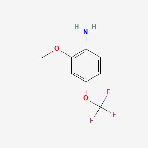 molecular formula C8H8F3NO2 B2779706 2-Methoxy-4-(trifluoromethoxy)aniline CAS No. 131395-23-8