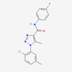 B2779708 1-(2-chloro-5-methylphenyl)-N-(4-fluorophenyl)-5-methyl-1H-1,2,3-triazole-4-carboxamide CAS No. 904816-74-6