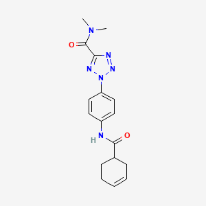 2-(4-(cyclohex-3-enecarboxamido)phenyl)-N,N-dimethyl-2H-tetrazole-5-carboxamide