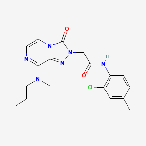 N-(2-chloro-4-methylphenyl)-2-[8-[methyl(propyl)amino]-3-oxo[1,2,4]triazolo[4,3-a]pyrazin-2(3H)-yl]acetamide
