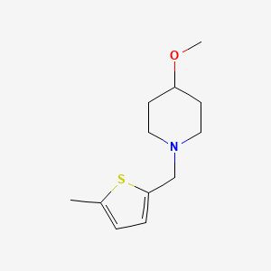 molecular formula C12H19NOS B2779739 4-Methoxy-1-((5-methylthiophen-2-yl)methyl)piperidine CAS No. 2034421-43-5