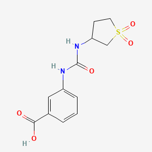 3-{[(1,1-Dioxidotetrahydrothiophen-3-yl)carbamoyl]amino}benzoic acid