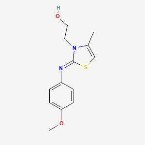 (Z)-2-(2-((4-methoxyphenyl)imino)-4-methylthiazol-3(2H)-yl)ethanol