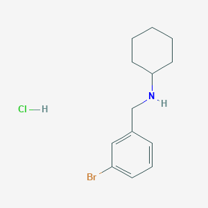 molecular formula C13H19BrClN B2779745 N-(3-Bromobenzyl)cyclohexanamine hydrochloride CAS No. 1158215-01-0; 59507-52-7