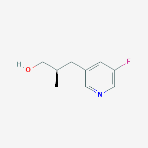 (2R)-3-(5-Fluoropyridin-3-yl)-2-methylpropan-1-ol