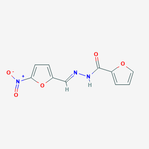 molecular formula C10H7N3O5 B2779752 N-[(E)-(5-nitrofuran-2-yl)methylideneamino]furan-2-carboxamide CAS No. 3805-47-8
