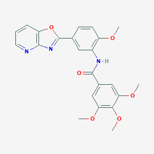 3,4,5-trimethoxy-N-(2-methoxy-5-[1,3]oxazolo[4,5-b]pyridin-2-ylphenyl)benzamide