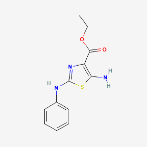 Ethyl 5-amino-2-(phenylamino)-1,3-thiazole-4-carboxylate