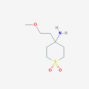 4-Amino-4-(2-methoxyethyl)-1lambda(6)-thiane-1,1-dione