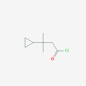 3-Cyclopropyl-3-methylbutanoyl chloride