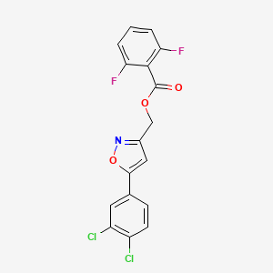 [5-(3,4-Dichlorophenyl)-3-isoxazolyl]methyl 2,6-difluorobenzenecarboxylate