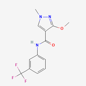 3-methoxy-1-methyl-N-(3-(trifluoromethyl)phenyl)-1H-pyrazole-4-carboxamide