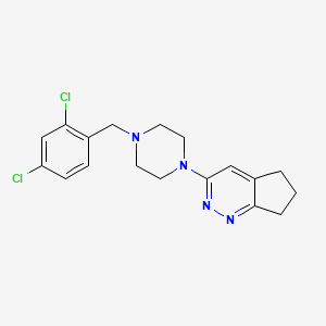 3-(4-(2,4-dichlorobenzyl)piperazin-1-yl)-6,7-dihydro-5H-cyclopenta[c]pyridazine