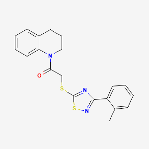 1-(3,4-dihydroquinolin-1(2H)-yl)-2-((3-(o-tolyl)-1,2,4-thiadiazol-5-yl)thio)ethanone