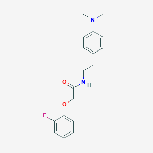 molecular formula C18H21FN2O2 B2779816 N-(4-(dimethylamino)phenethyl)-2-(2-fluorophenoxy)acetamide CAS No. 953170-52-0