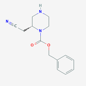 benzyl (2R)-2-(cyanomethyl)piperazine-1-carboxylate