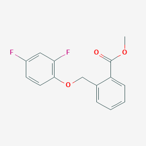 molecular formula C15H12F2O3 B2779842 Methyl 2-[(2,4-difluorophenoxy)methyl]benzoate CAS No. 832740-54-2