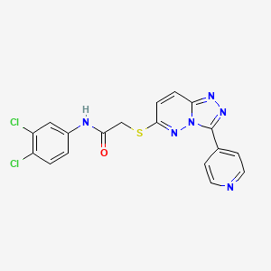 N-(3,4-dichlorophenyl)-2-((3-(pyridin-4-yl)-[1,2,4]triazolo[4,3-b]pyridazin-6-yl)thio)acetamide