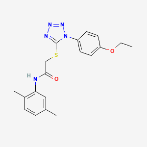 molecular formula C19H21N5O2S B2779852 N-(2,5-dimethylphenyl)-2-[1-(4-ethoxyphenyl)tetrazol-5-yl]sulfanylacetamide CAS No. 924828-07-9