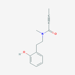 molecular formula C13H15NO2 B2779857 N-[2-(2-Hydroxyphenyl)ethyl]-N-methylbut-2-ynamide CAS No. 2411308-36-4