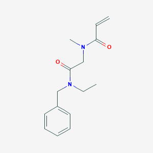 molecular formula C15H20N2O2 B2779861 N-[2-[Benzyl(ethyl)amino]-2-oxoethyl]-N-methylprop-2-enamide CAS No. 2198245-48-4