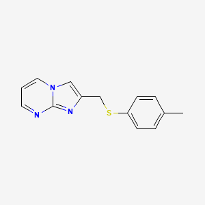 molecular formula C14H13N3S B2779862 2-((p-Tolylthio)methyl)imidazo[1,2-a]pyrimidine CAS No. 313274-33-8