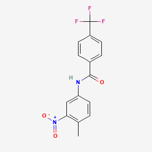 molecular formula C15H11F3N2O3 B2779867 N-(4-methyl-3-nitrophenyl)-4-(trifluoromethyl)benzamide CAS No. 883028-23-7