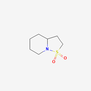 molecular formula C7H13NO2S B2779869 Hexahydro-2h-isothiazolo[2,3-a]pyridine 1,1-dioxide CAS No. 91981-72-5