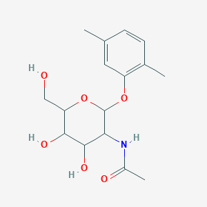 molecular formula C16H23NO6 B2779872 N-[2-(2,5-二甲基苯氧基)-4,5-二羟基-6-(羟甲基)氧杂环戊-3-基]乙酰胺 CAS No. 1093406-66-6