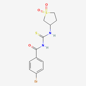 4-bromo-N-[(1,1-dioxothiolan-3-yl)carbamothioyl]benzamide