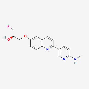 molecular formula C18H18FN3O2 B2779874 THK5351 R enantiomer CAS No. 2101218-44-2
