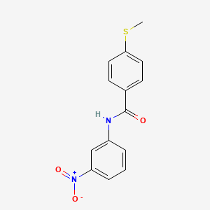 molecular formula C14H12N2O3S B2779885 4-(methylthio)-N-(3-nitrophenyl)benzamide CAS No. 896355-92-3