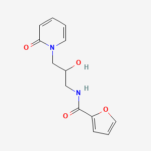 molecular formula C13H14N2O4 B2779887 N-(2-hydroxy-3-(2-oxopyridin-1(2H)-yl)propyl)furan-2-carboxamide CAS No. 1797902-96-5