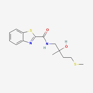 N-(2-hydroxy-2-methyl-4-(methylthio)butyl)benzo[d]thiazole-2-carboxamide