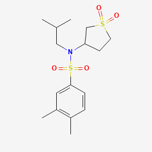 molecular formula C16H25NO4S2 B2779898 N-(1,1-二氧代四氢噻吩-3-基)-N-异丁基-3,4-二甲基苯磺酰胺 CAS No. 874787-58-3