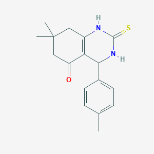 7,7-dimethyl-4-(4-methylphenyl)-2-sulfanylidene-3,4,6,8-tetrahydro-1H-quinazolin-5-one