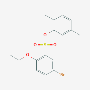 molecular formula C16H17BrO4S B2779909 2,5-Dimethylphenyl 5-bromo-2-ethoxybenzene-1-sulfonate CAS No. 2361860-74-2