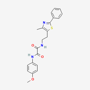 N'-(4-methoxyphenyl)-N-[2-(4-methyl-2-phenyl-1,3-thiazol-5-yl)ethyl]ethanediamide