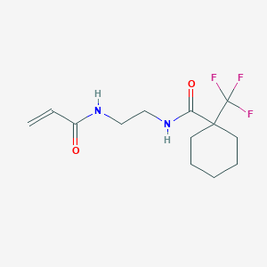 molecular formula C13H19F3N2O2 B2779927 N-(2-{[1-(trifluoromethyl)cyclohexyl]formamido}ethyl)prop-2-enamide CAS No. 2200459-61-4