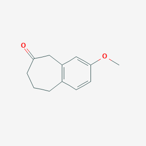 molecular formula C12H14O2 B2779936 3-Methoxy-5,7,8,9-tetrahydro-6H-benzocycloheptene-6-one CAS No. 91495-63-5