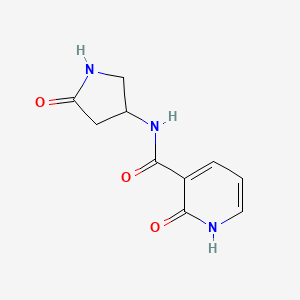 molecular formula C10H11N3O3 B2779953 2-oxo-N-(5-oxopyrrolidin-3-yl)-1,2-dihydropyridine-3-carboxamide CAS No. 1351602-01-1