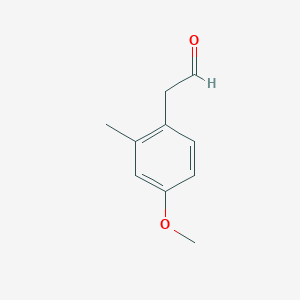 molecular formula C10H12O2 B2779954 2-(4-Methoxy-2-methylphenyl)acetaldehyde CAS No. 1081798-35-7