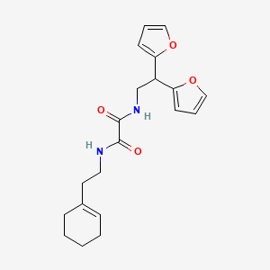N1-(2-(cyclohex-1-en-1-yl)ethyl)-N2-(2,2-di(furan-2-yl)ethyl)oxalamide