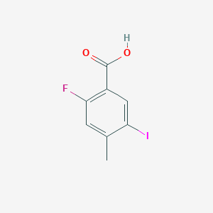 molecular formula C8H6FIO2 B2779964 2-氟-5-碘-4-甲基苯甲酸 CAS No. 1300741-56-3