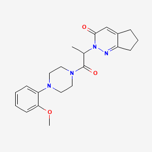 2-(1-(4-(2-methoxyphenyl)piperazin-1-yl)-1-oxopropan-2-yl)-6,7-dihydro-2H-cyclopenta[c]pyridazin-3(5H)-one