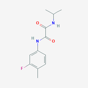 molecular formula C12H15FN2O2 B2780001 N1-(3-fluoro-4-methylphenyl)-N2-isopropyloxalamide CAS No. 941894-59-3